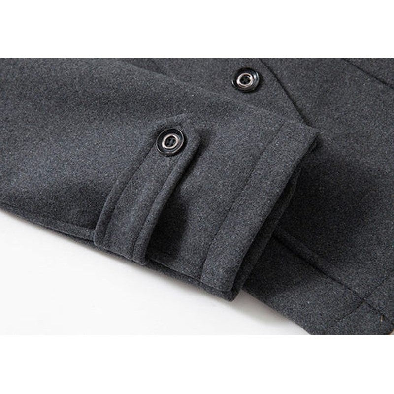 Men's Winter Coat - Stylish Elegant Roll Neck Jacket for Cold Weather Fashion