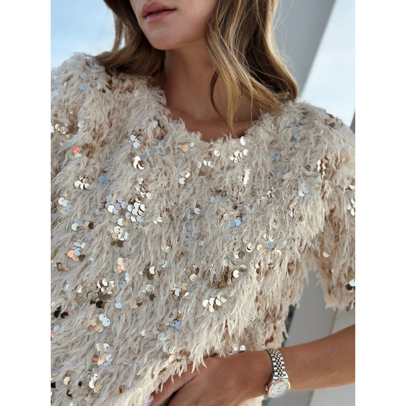 Sequin Blouse for Women – Elegant Sparkly Top for Evening Wear and Parties